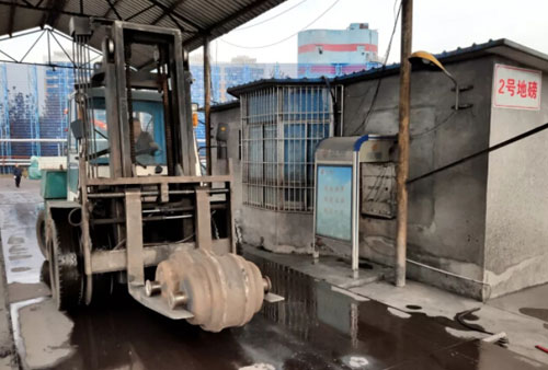 兗州區(qū)計(jì)量所對(duì)外煤炭礦電子地磅開展檢定工作